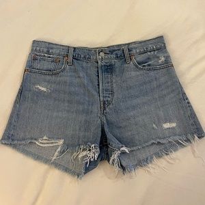 Levi’s Distressed Denim Shorts